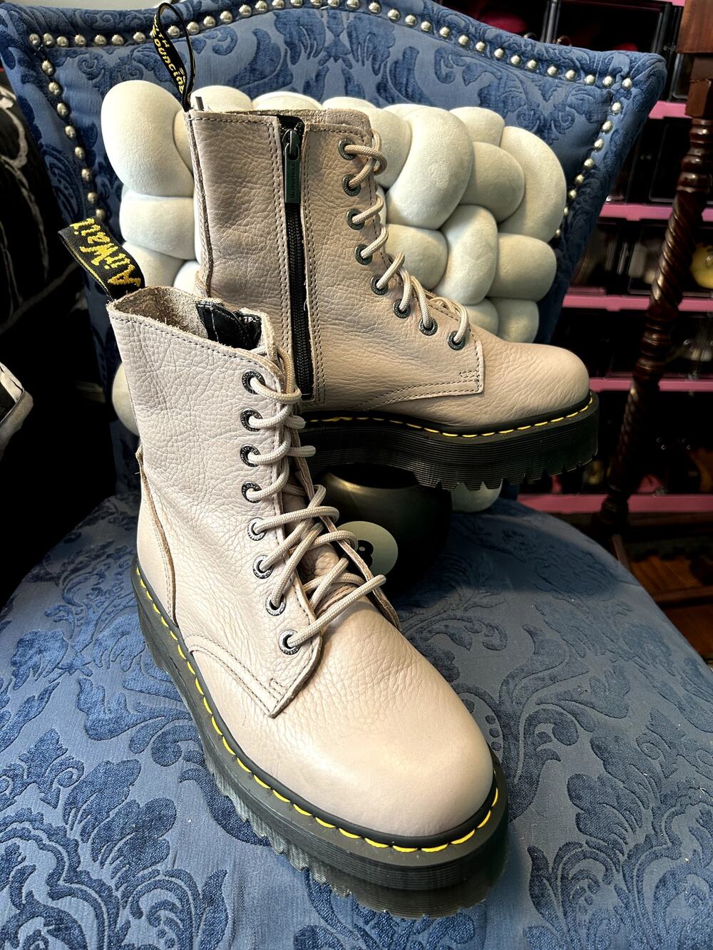 Dr Martens Taupe Jadon III Platform size 9/EU 41